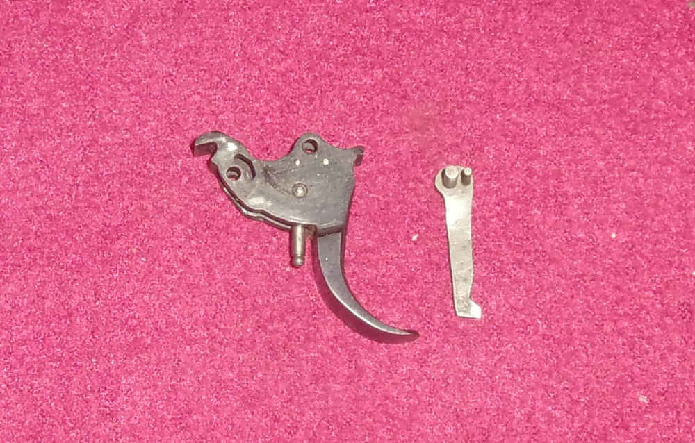 ROSSI 68 38 SPECIAL SERRATED TARGET TRIGGER & 2 PIN HAND ASSEMBLY (BLUE)-img-0