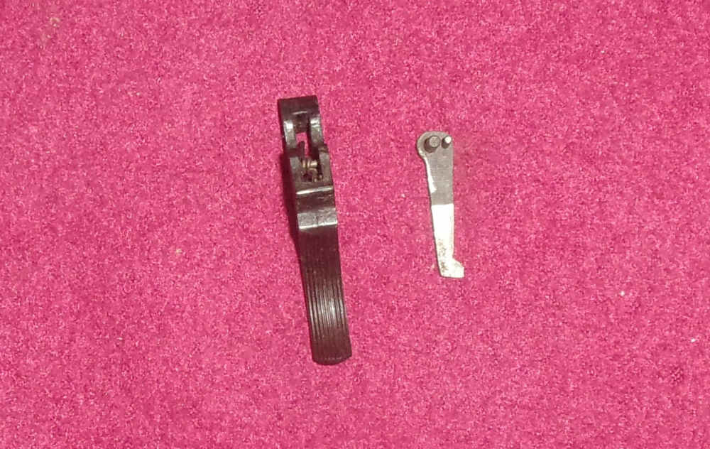 ROSSI 68 38 SPECIAL SERRATED STANDARD TRIGGER & 2 PIN HAND ASSEMBLY (BLUE)-img-2