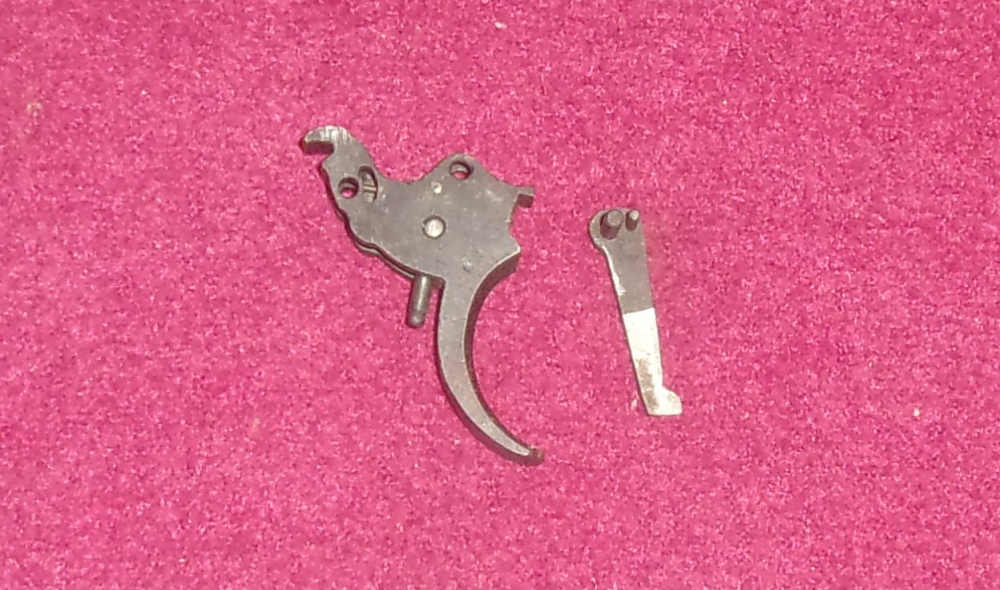 ROSSI 68 38 SPECIAL SERRATED STANDARD TRIGGER & 2 PIN HAND ASSEMBLY (BLUE)-img-0