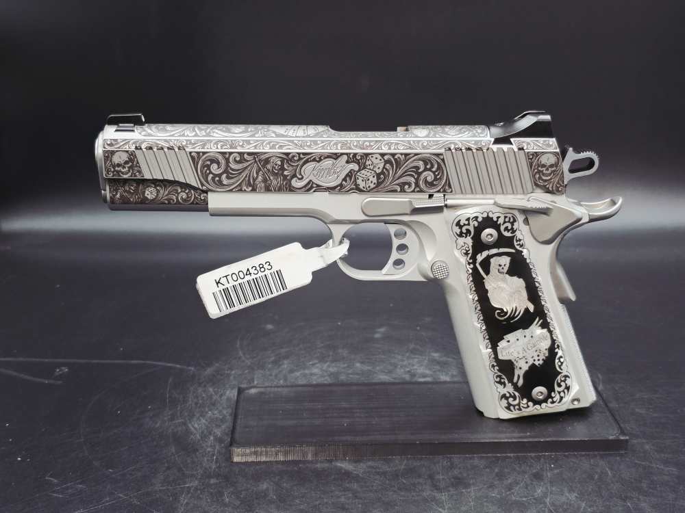 Engraved Life's A Gamble KIMBER .45 1911 LW Bundle DK Customs Penny Auction-img-15
