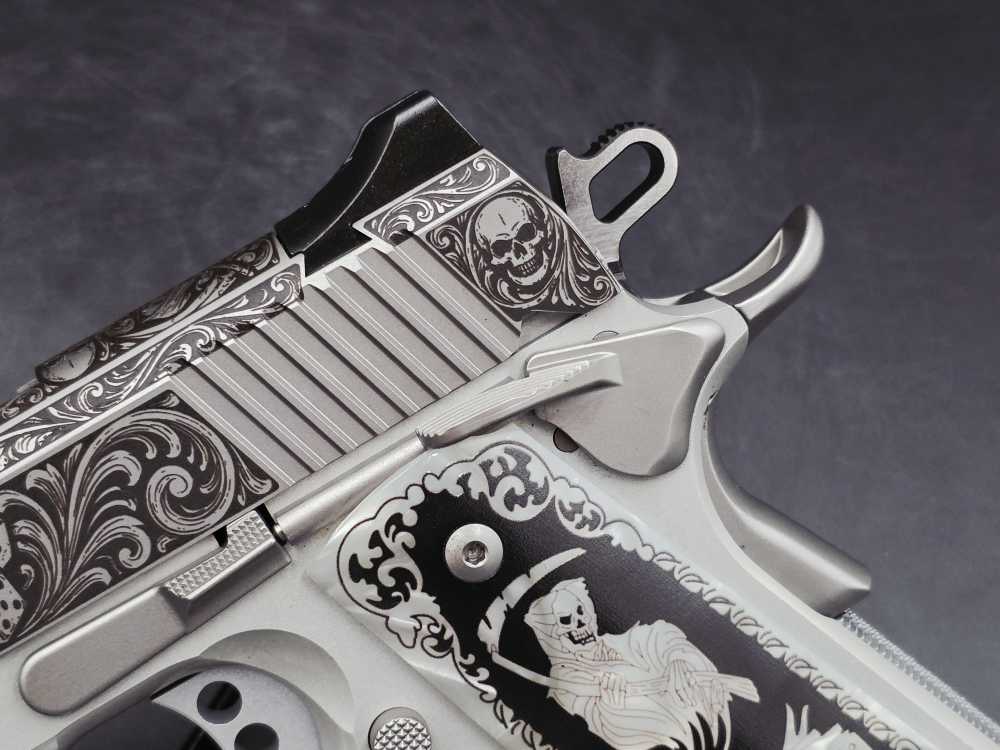 Engraved Life's A Gamble KIMBER .45 1911 LW Bundle DK Customs Penny Auction-img-4