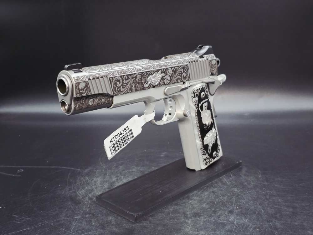 Engraved Life's A Gamble KIMBER .45 1911 LW Bundle DK Customs Penny Auction-img-16