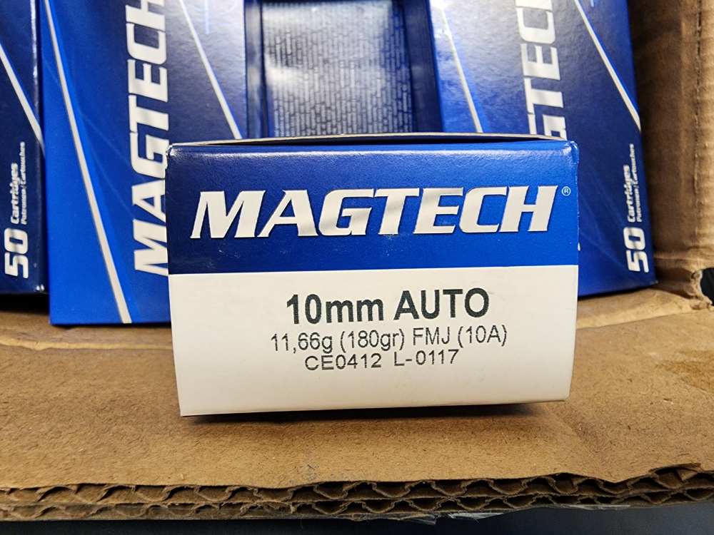 IN STOCK! 1000 ROUNDS NEW MAGTECH 10MM AUTO 180 FMJ BRASS CASE 10A 10 A-img-0
