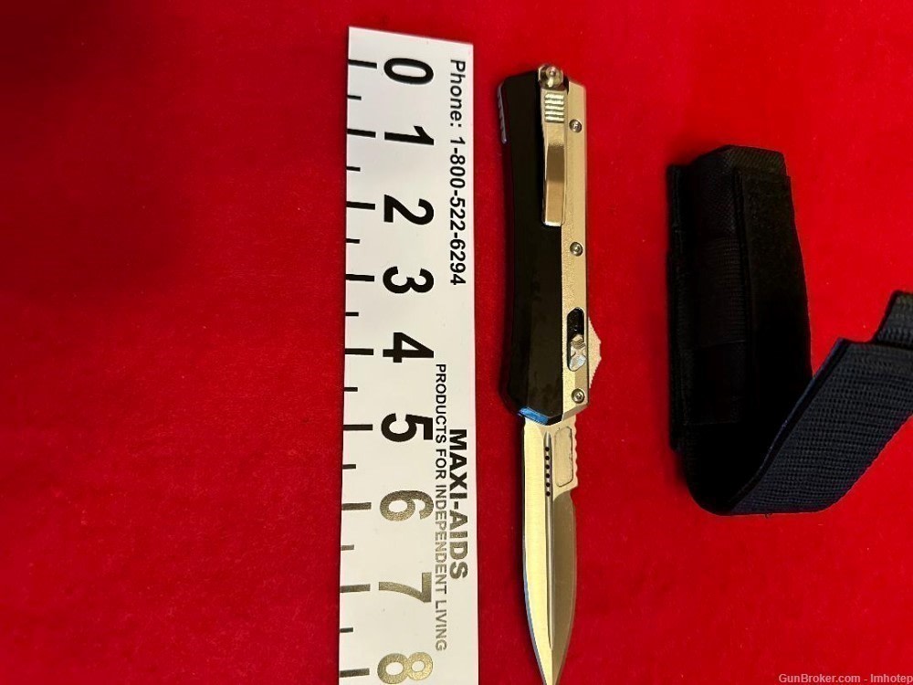 Black & Silver Automatic Knife OTF -img-1