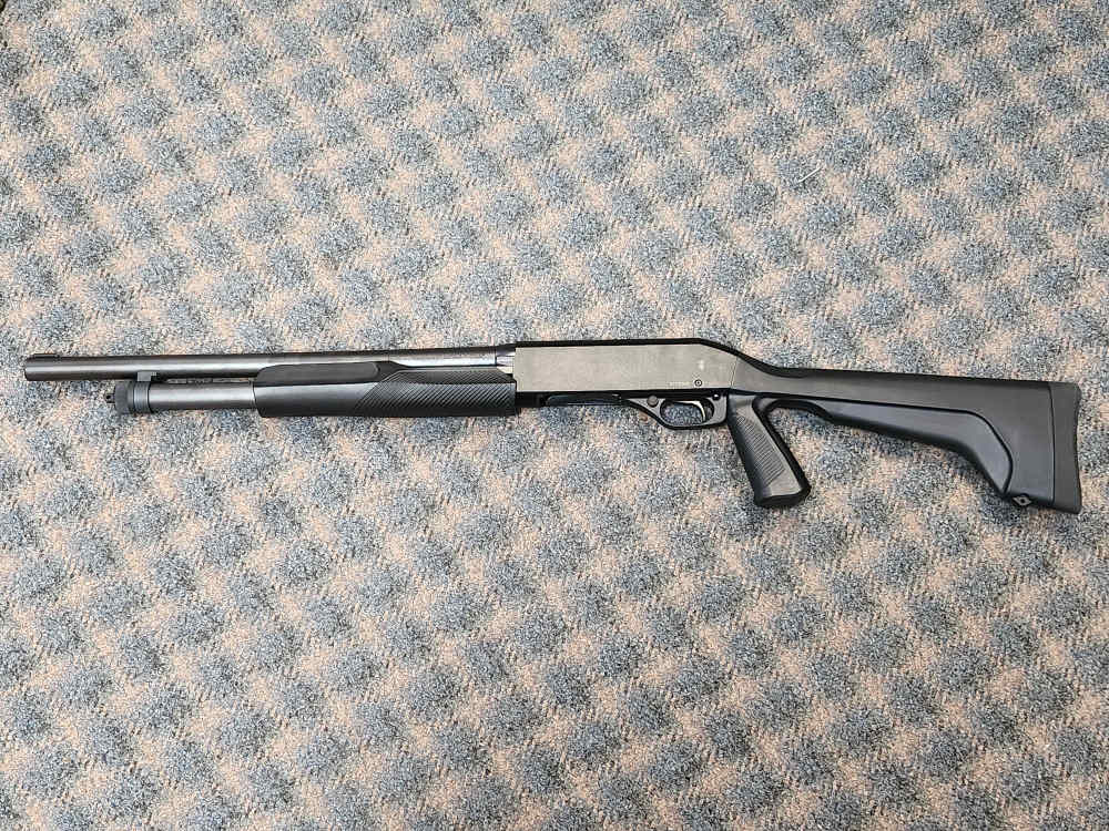Stevens 19485 320 Security Full Size 12 Gauge Pump 3" 5+1 18.50" Matte Blac-img-0