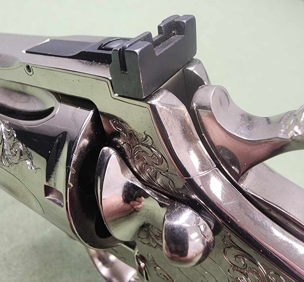 1981 Colt Python .357 Mag 6" Nickel Engraved Extra Grips K72910-img-38