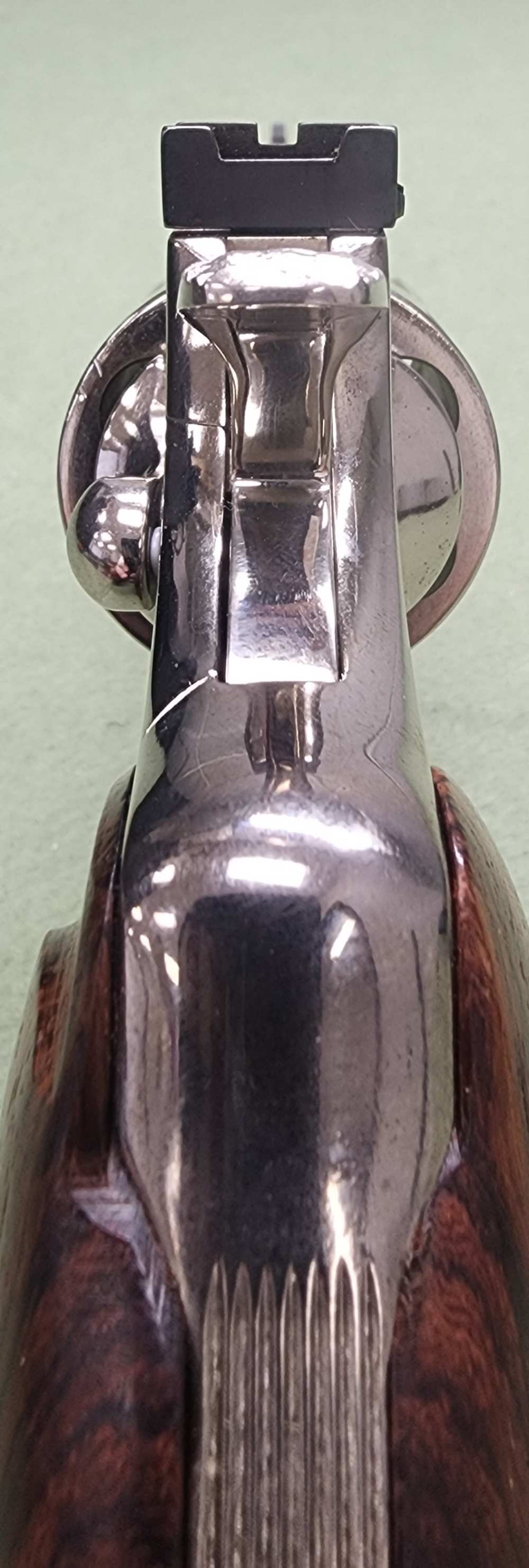 1981 Colt Python .357 Mag 6" Nickel Engraved Extra Grips K72910-img-37