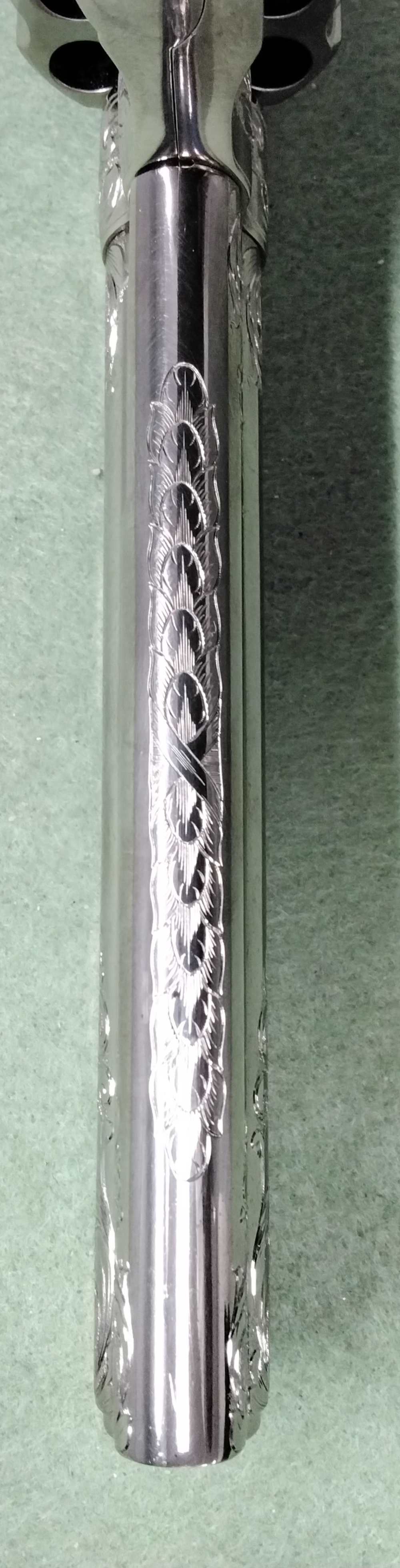 1981 Colt Python .357 Mag 6" Nickel Engraved Extra Grips K72910-img-15