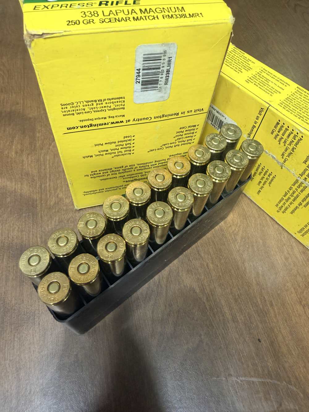 Remington Express Rifle 338 Lapua 250 grain Scenar Match Cartridges-img-2