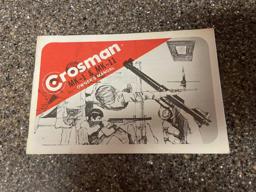 CROSMAN MARK 1&2 PISTOL MANUAL N.O.S-img-0