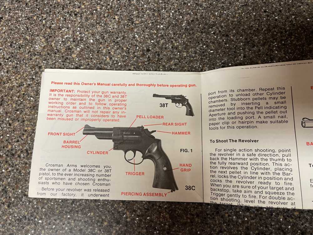 CROSMAN 38TARGET AND COMPACT PISTOL MANUAL-img-1