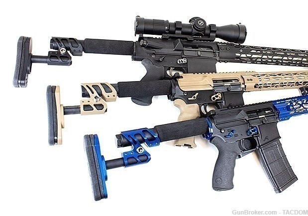 Odin Works ZULU BLUE 2.0 Adjustable Stock System +2nd Recoil Buffer AR15 AR-img-3