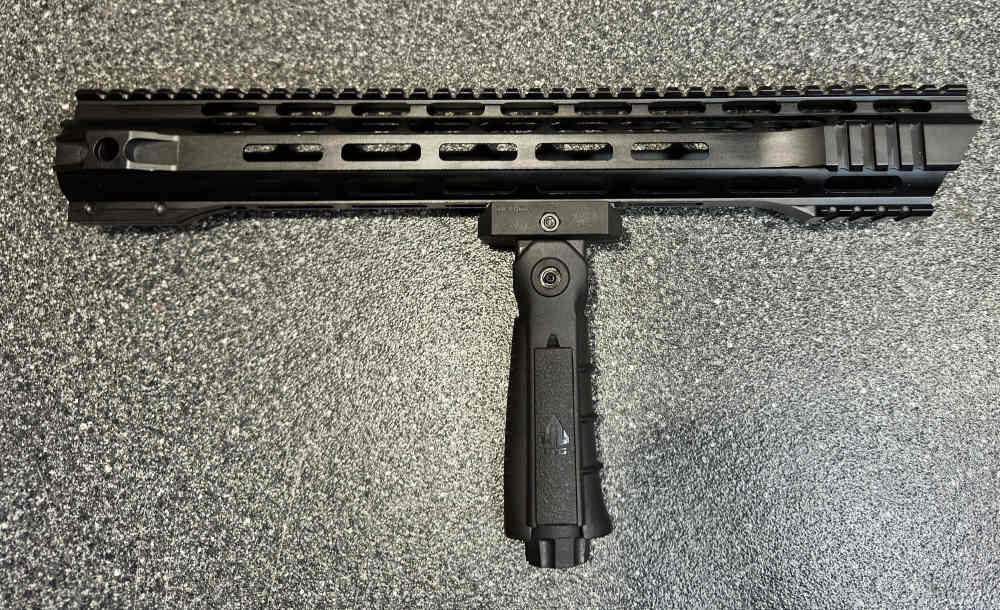 AR-15 15 Inch Picatinny M-LOK Handguard With UTG Ambi Vertical Foregrip-img-0