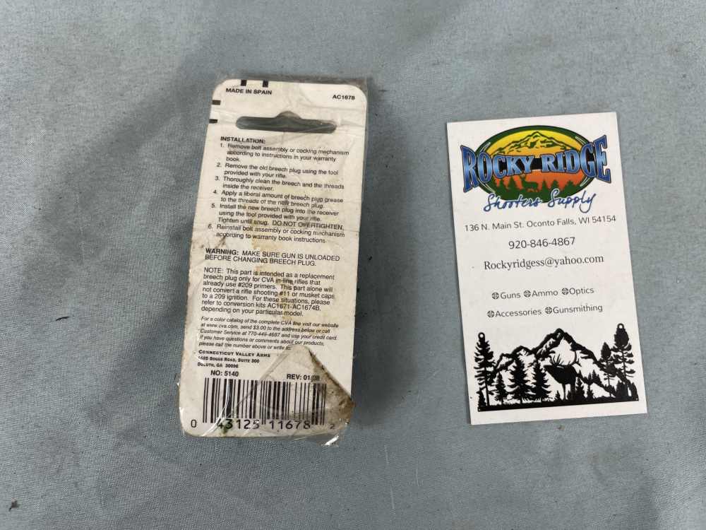 CVA Replacement 209 Breech Plug Inline Muzzleloaders-img-1
