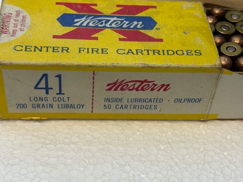 Colt Thunderer .41 Long Colt 6" barrel blue with box of ammo-img-12