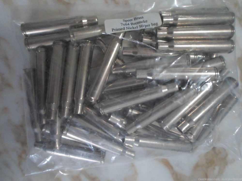 Speer Brass 7x64 Brenneke Primed Nickle 50ct-img-0