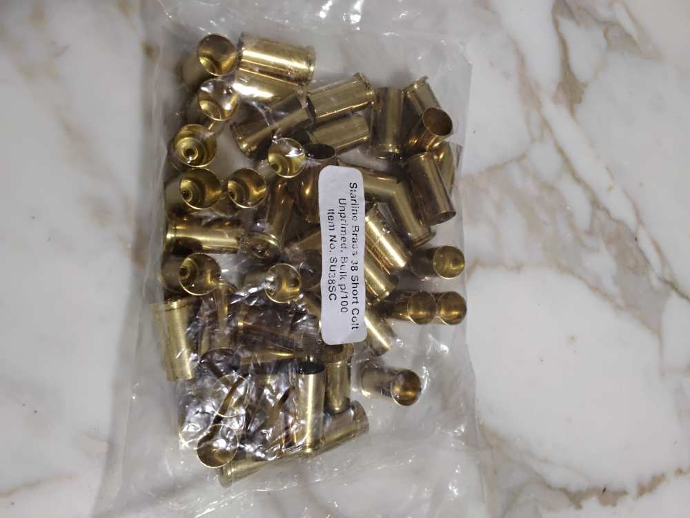 Starline Brass 38 Short Colt Unprimed #SU38SC Bag of 45-img-0