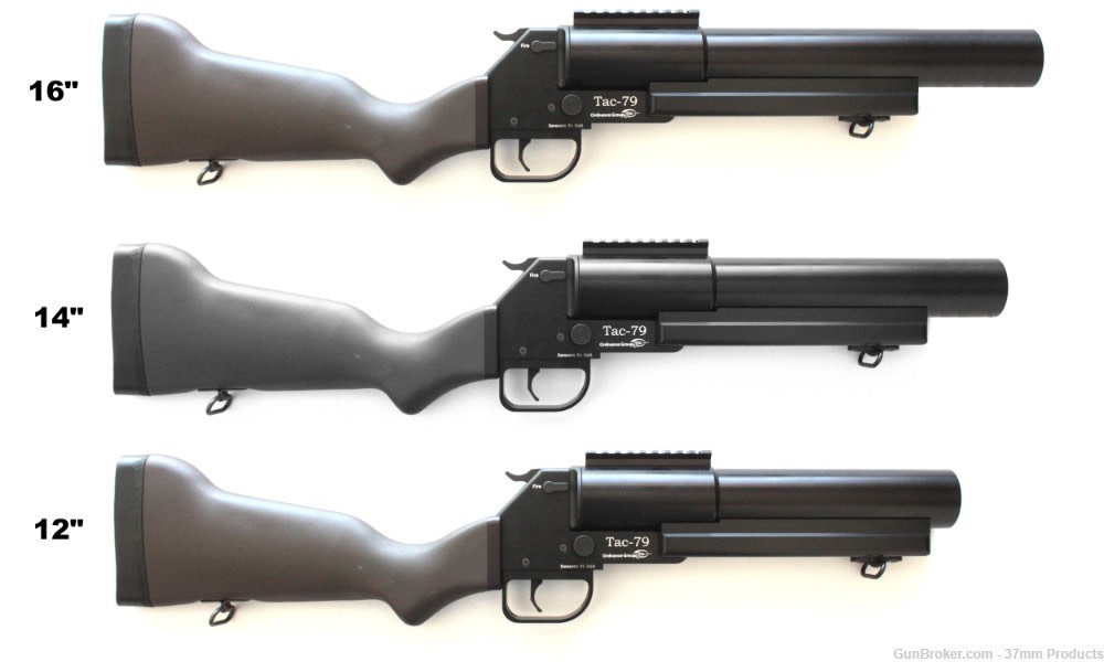 Tac-m79 Fiberglas stocked 37mm Top Break Launcher 12" Barrel-img-3