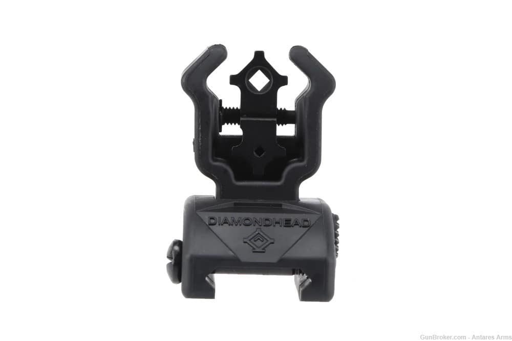 Diamondhead Diamond  NiteBrite AR-15 Folding Sights Set Backup Quick deploy-img-3