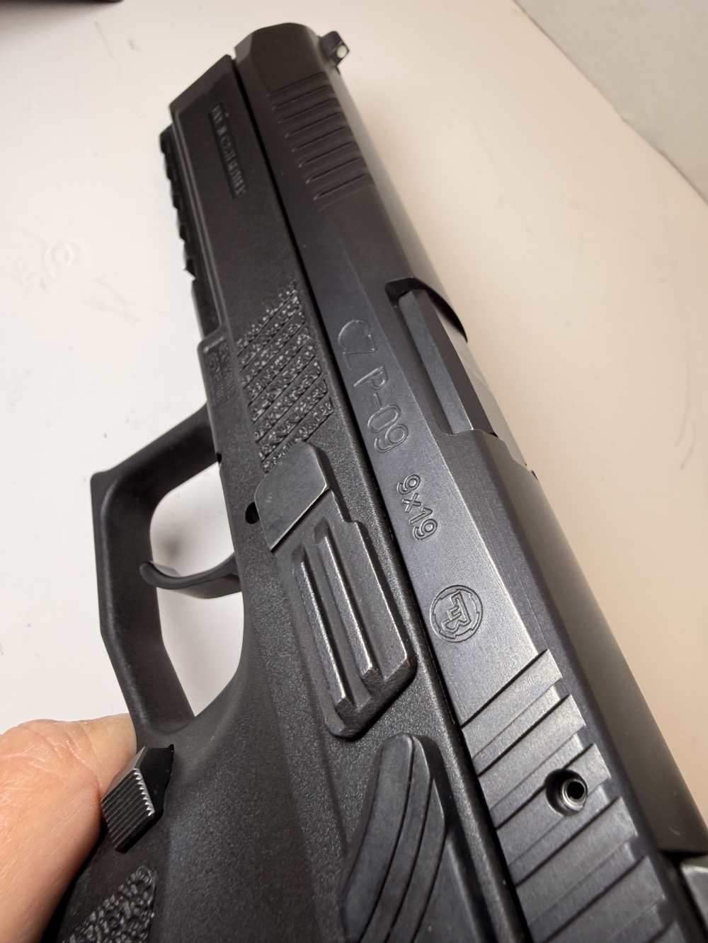 CZ P-09 Full Size 9mm DA/SA Omega Trigger Black Poly Case Handgun P09 LNIB-img-21