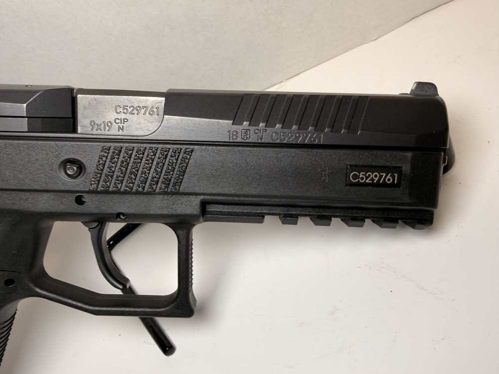 CZ P-09 Full Size 9mm DA/SA Omega Trigger Black Poly Case Handgun P09 LNIB-img-6