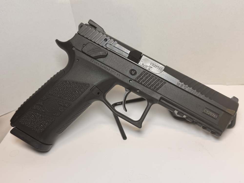 CZ P-09 Full Size 9mm DA/SA Omega Trigger Black Poly Case Handgun P09 LNIB-img-3
