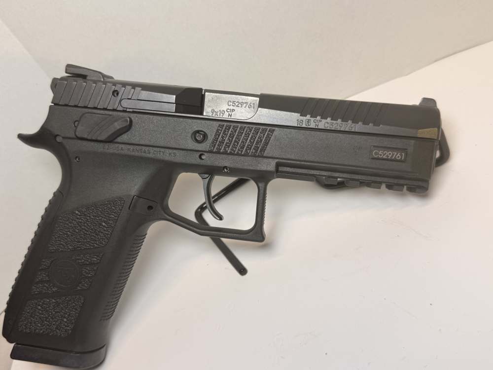 CZ P-09 Full Size 9mm DA/SA Omega Trigger Black Poly Case Handgun P09 LNIB-img-2