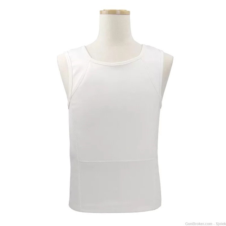 NIJ IIIA Concealable Flexible Body Armor Undershirt STOPS 12GA + .44MAG XL-img-1