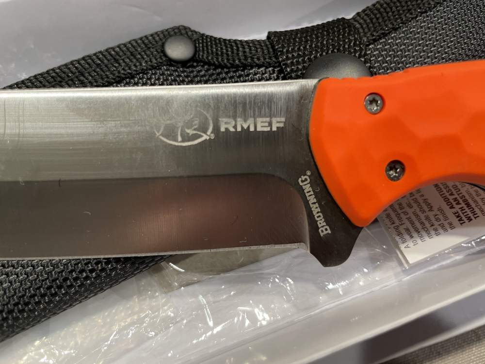Browning Skinning Knife RMEF 5.5" Fixed Blade New-img-2