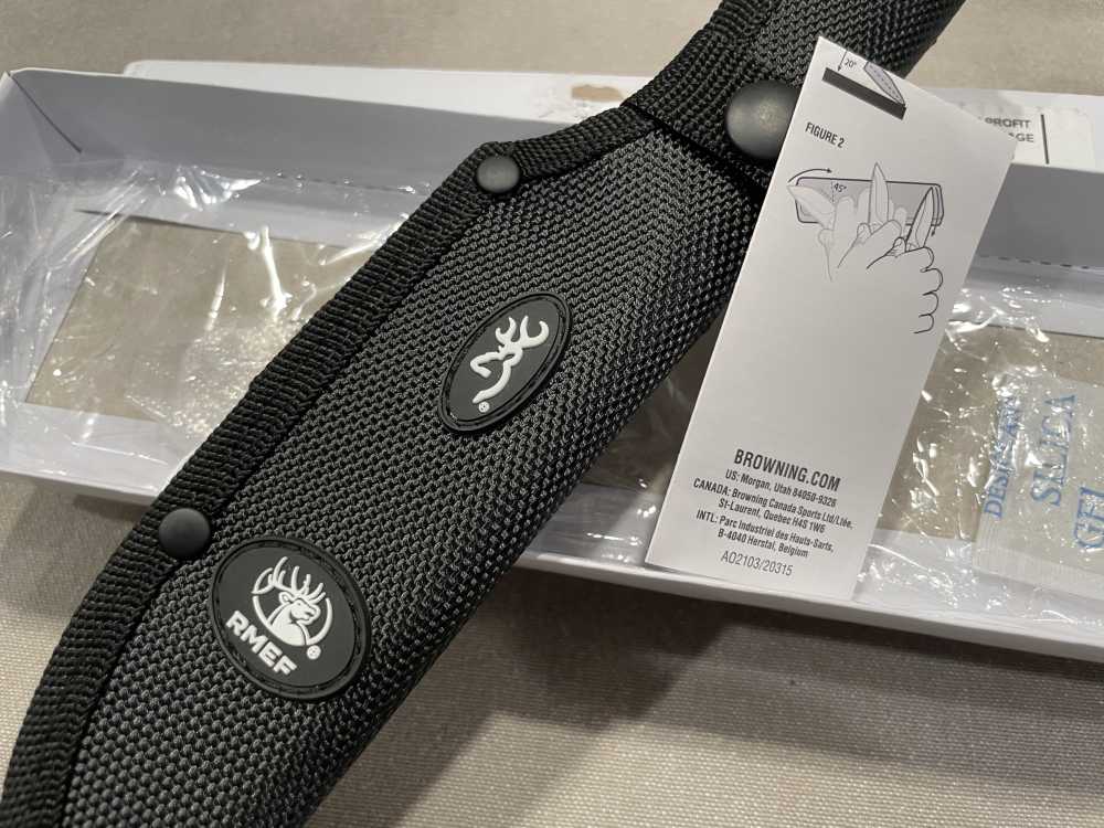 Browning Skinning Knife RMEF 5.5" Fixed Blade New-img-4