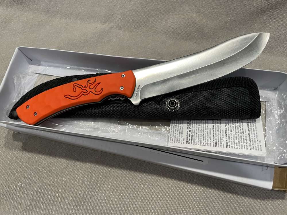 Browning Skinning Knife RMEF 5.5" Fixed Blade New-img-3