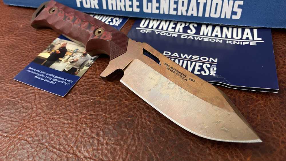 Dawson knives USA Shepherd CPM- Magna Cut American fixed blades - 10% OFF!-img-0
