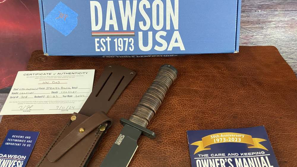 Dawson knives USA War Dog CPM- Magna Cut American fixed blades - 5% OFF!-img-1