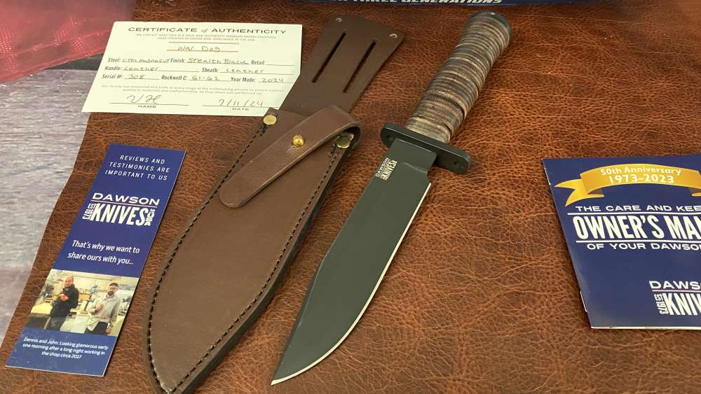 Dawson knives USA War Dog CPM- Magna Cut American fixed blades - 5% OFF!-img-0