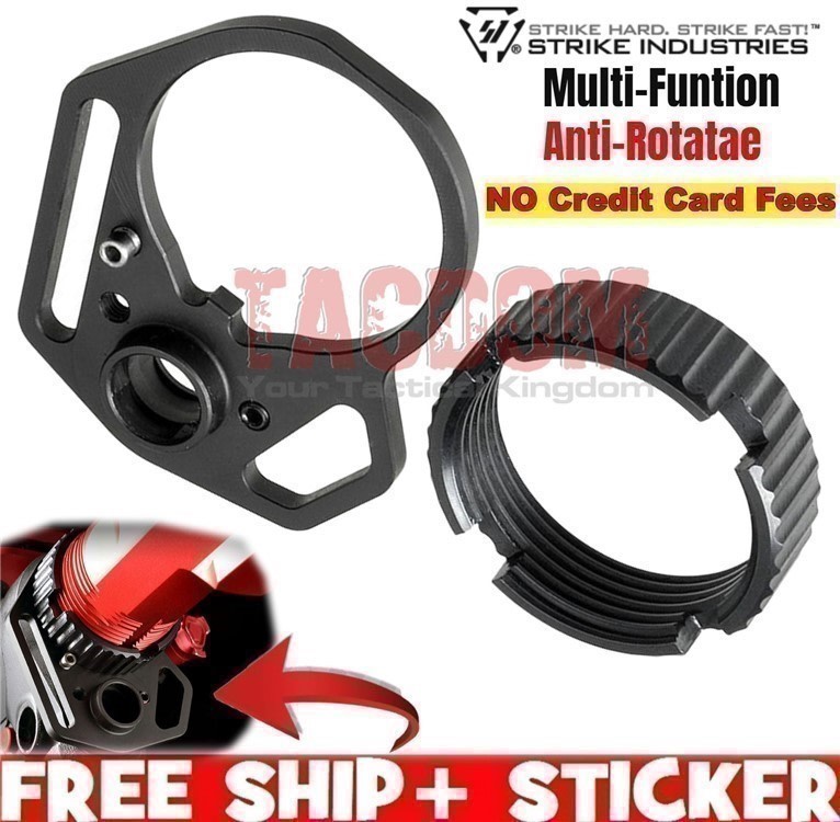 Strike Industries AR15 Multi Function Anti Rotate End Plate Castle Nut Syst-img-0