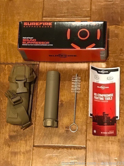 Surefire SOCOM762-MINI2-DE Suppressor LayAway Option Silencer Mini FDE-img-0