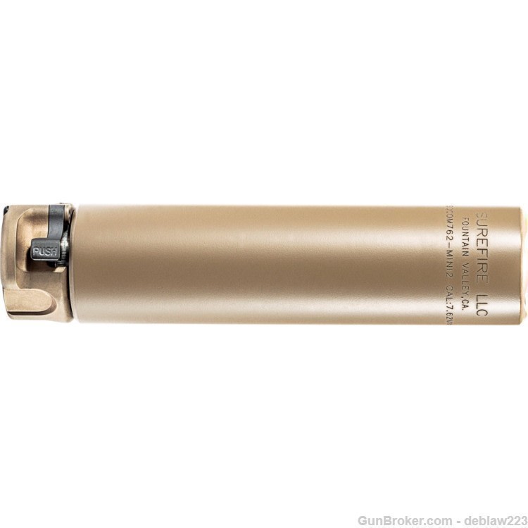 Surefire SOCOM762-MINI2-DE Suppressor LayAway Option Silencer Mini FDE-img-1