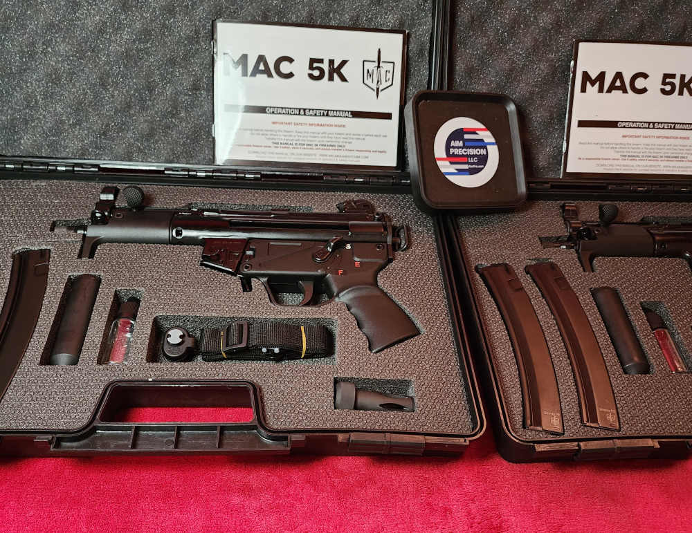  Military Armament Corp MAC 5K  PAIR-CONSECUTIVE SERIAL#'S 9MM 5.8" 30+1 BL-img-1