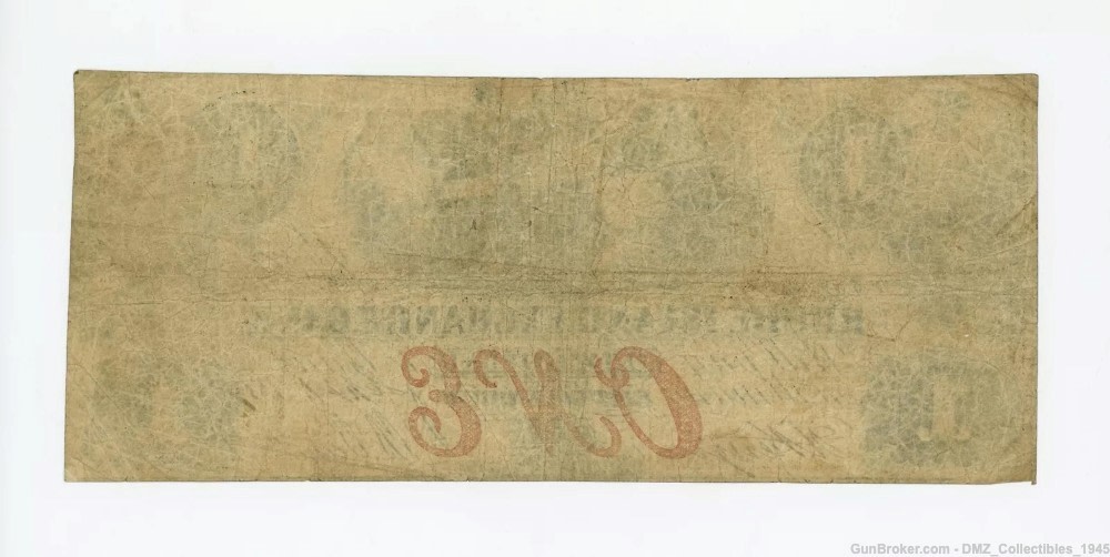 Pre Civil War 1859 $1 Rhode Island Bank Note Money Currency-img-1