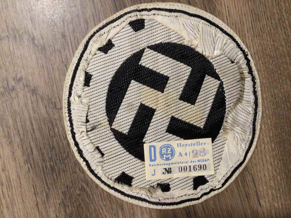 Original WWII German DAF Sport Shirt Patch W/RZM Tag-img-1