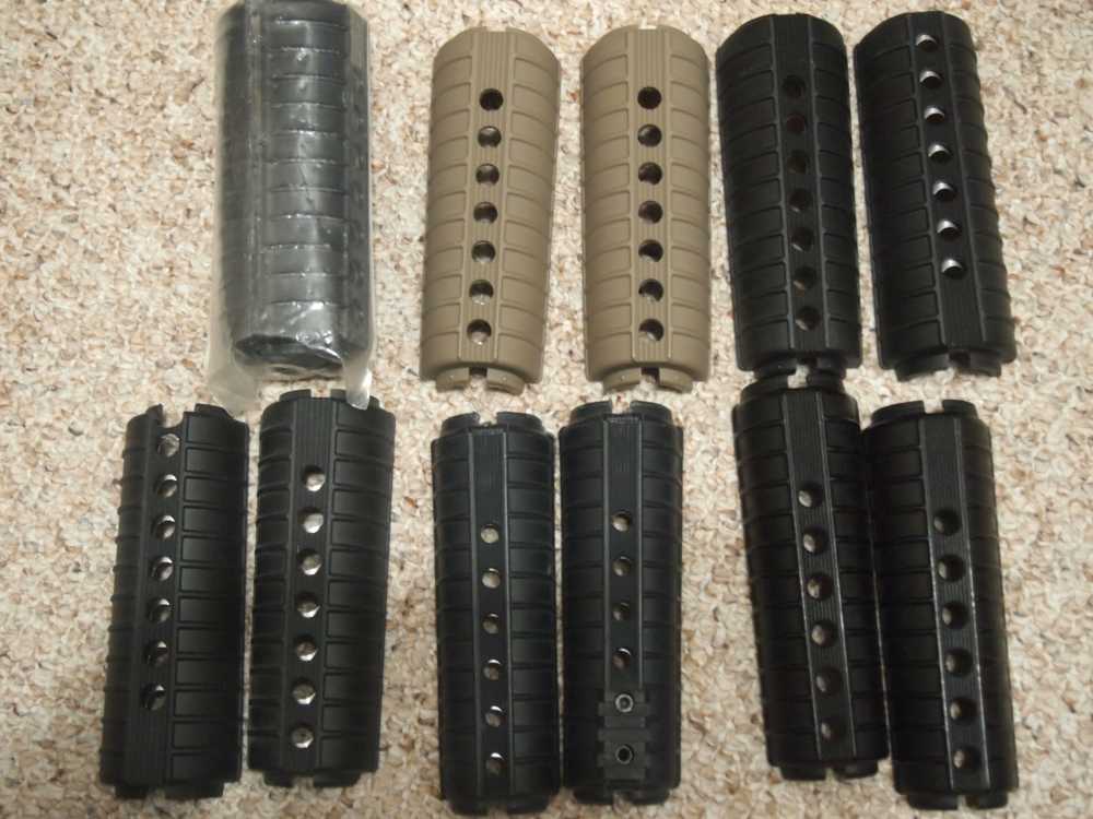 Lot of 6 Sets Carbine Length Handguards for AR15 M4 - Plastic-img-0