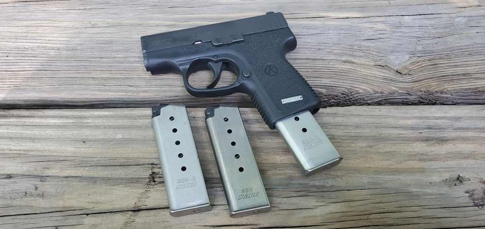 Great condition Kahr P380 Black, 2 holsters, plus box and papers-img-4
