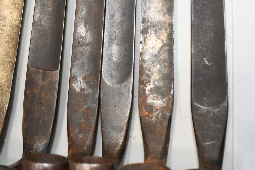 13 Unknown Antique Well Worn Socket Bayonets Mostly Unmarked READ-img-10