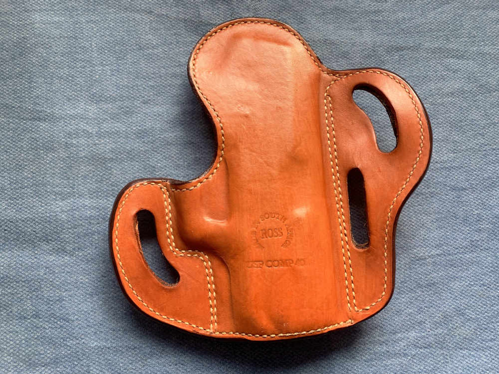 Left Hand Ross Holster, OWB for HK USP Compact, Brown, Used Excellent-img-1
