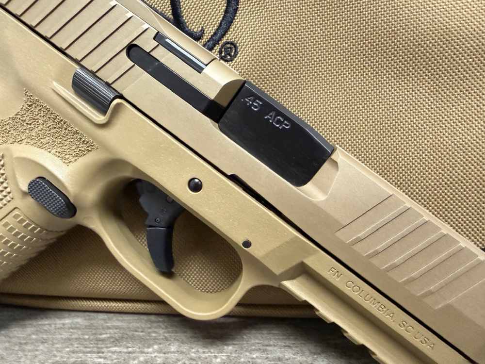 FNH FN HERSTAL 545 TACTICAL FDE FLAT DARK EARTH 45 ACP THREADED 66-101384 -img-10