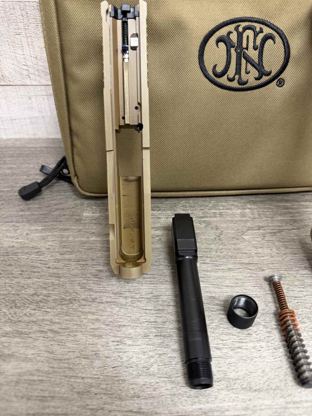 FNH FN HERSTAL 545 TACTICAL FDE FLAT DARK EARTH 45 ACP THREADED 66-101384 -img-15