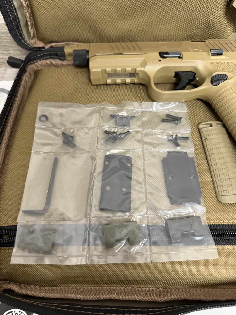 FNH FN HERSTAL 545 TACTICAL FDE FLAT DARK EARTH 45 ACP THREADED 66-101384 -img-20