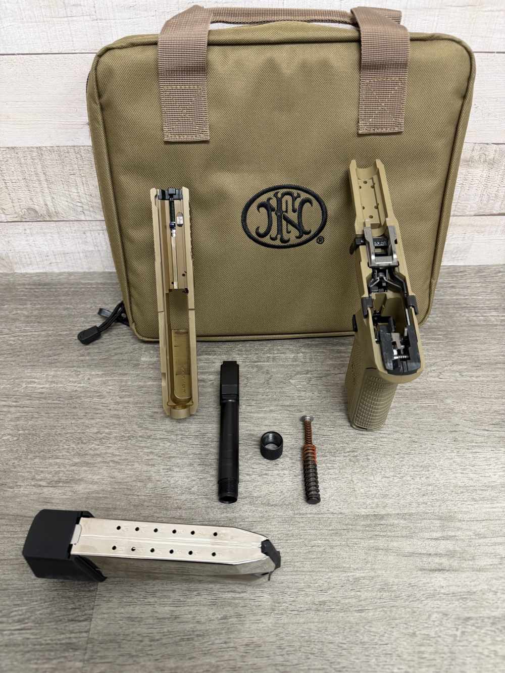 FNH FN HERSTAL 545 TACTICAL FDE FLAT DARK EARTH 45 ACP THREADED 66-101384 -img-14