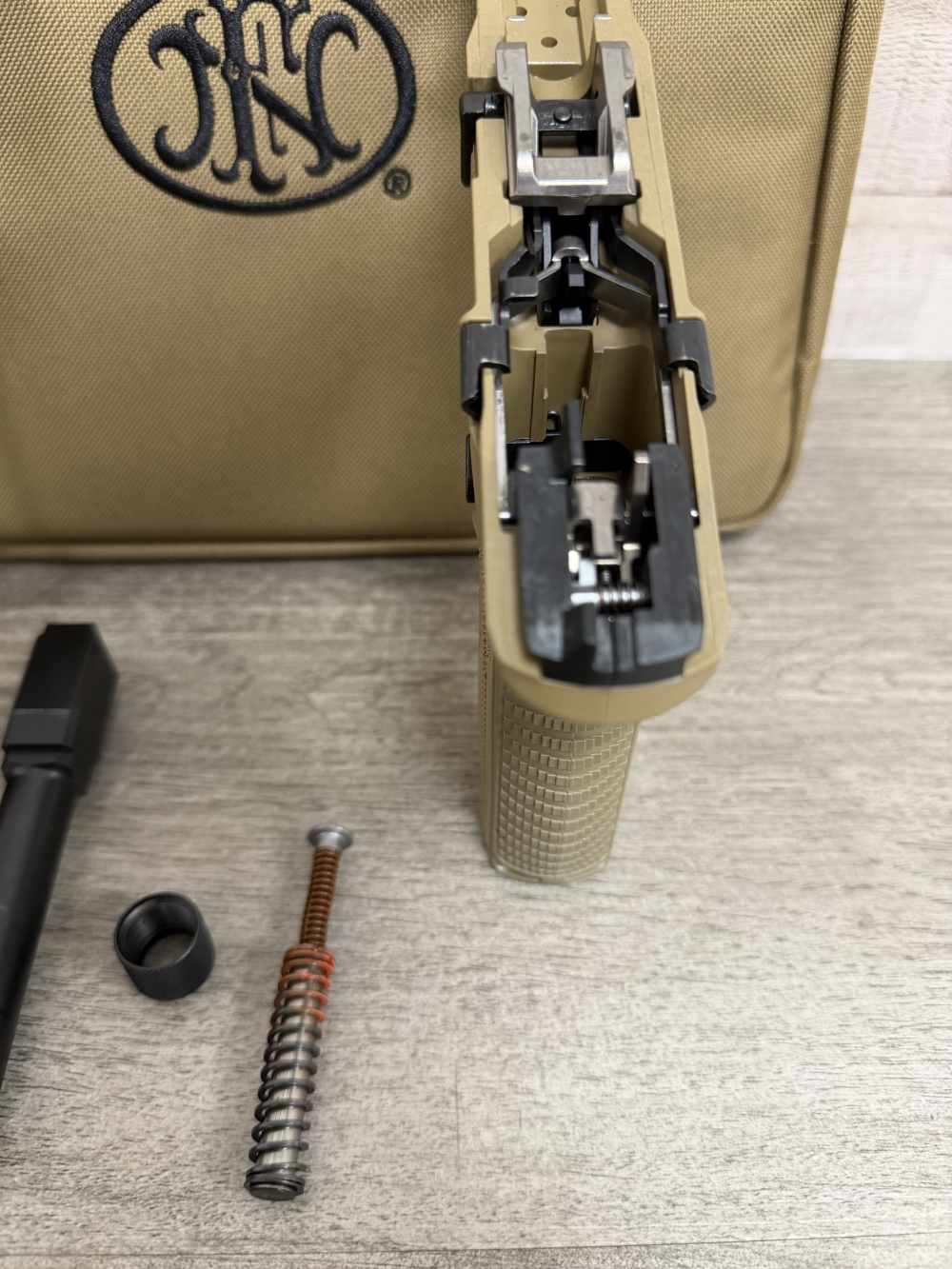 FNH FN HERSTAL 545 TACTICAL FDE FLAT DARK EARTH 45 ACP THREADED 66-101384 -img-16