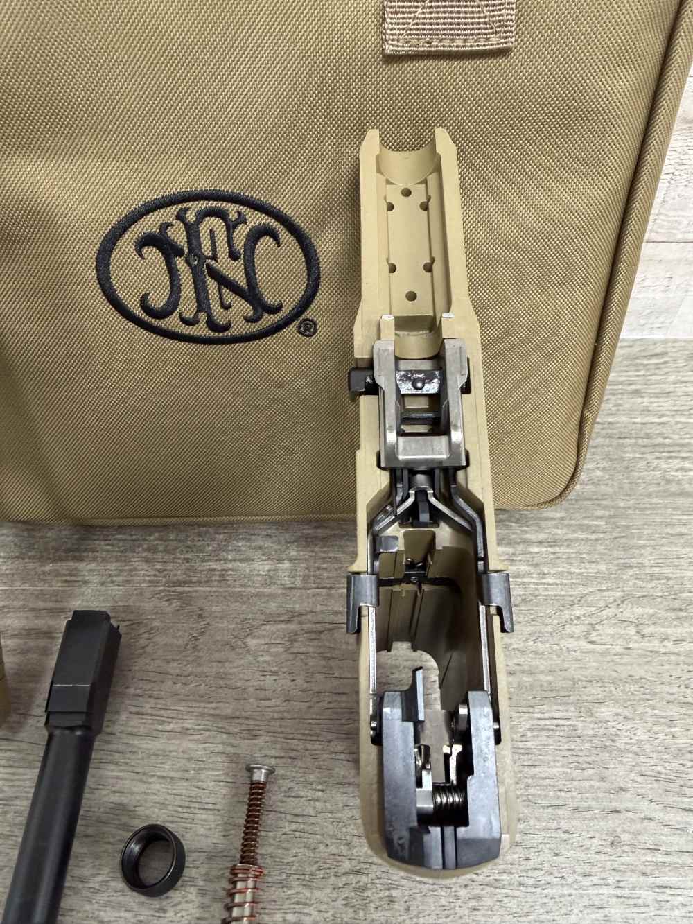 FNH FN HERSTAL 545 TACTICAL FDE FLAT DARK EARTH 45 ACP THREADED 66-101384 -img-17